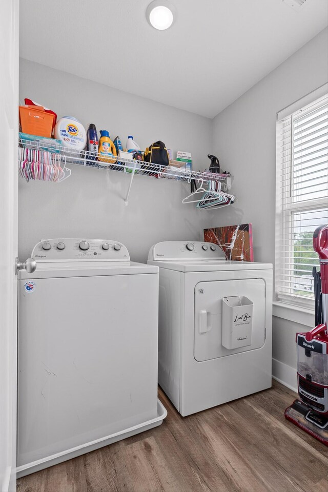 116 Paxtons Way, Ringgold, GA 30736 - washroom with separate washer and dryer and wood finished floors