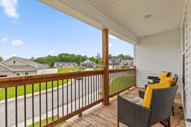 116 Paxtons Way, Ringgold, GA 30736 - wooden terrace featuring a residential view