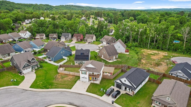 116 Paxtons Way, Ringgold, GA 30736 - aerial perspective of suburban area featuring a heavily wooded area