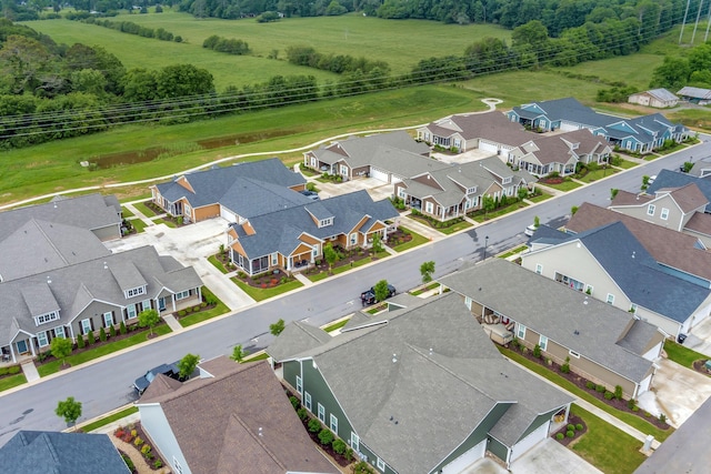 aerial perspective of suburban area