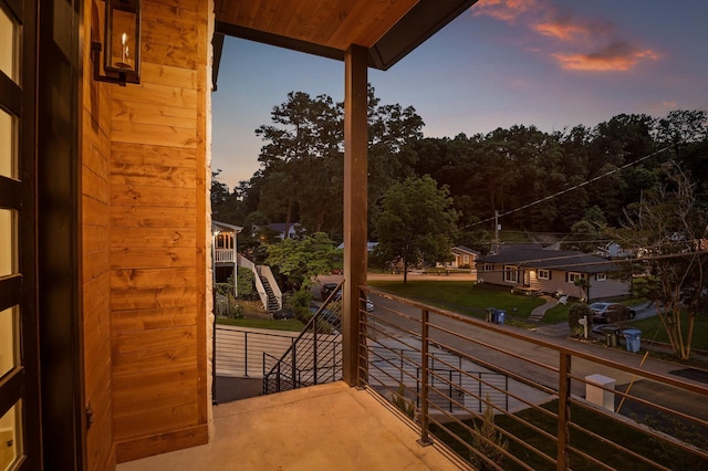 1608 Knickerbocker Ave, Chattanooga, TN 37405 - view of balcony at dusk
