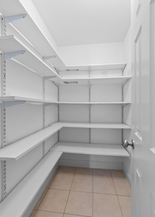 view of storage area