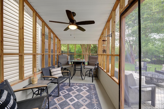 7830 Legacy Park Ct, Chattanooga, TN 37421 - sunroom with a ceiling fan