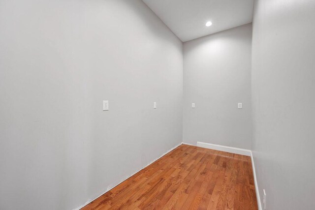 5820 Trion Teloga Rd, Summerville, GA 30747 - spare room featuring light wood-style flooring, baseboards, and recessed lighting
