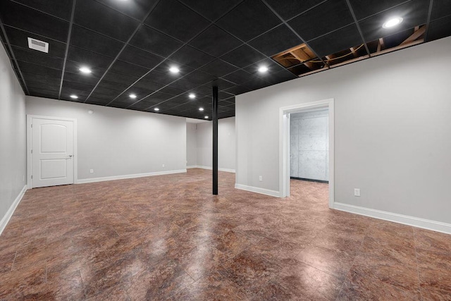 5820 Trion Teloga Rd, Summerville, GA 30747 - finished basement featuring baseboards and recessed lighting
