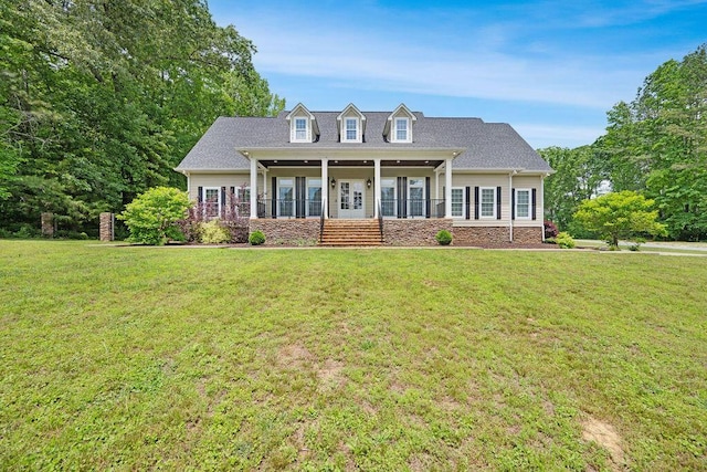 5820 Trion Teloga Rd, Summerville, GA 30747 - cape cod house with a porch and a front lawn