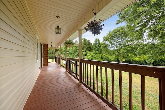 142 Holli Bird Ln, Ringgold, GA 30736 - wooden deck featuring a yard