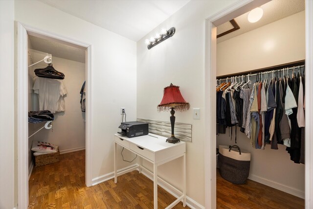 142 Holli Bird Ln, Ringgold, GA 30736 - spacious closet featuring wood finished floors