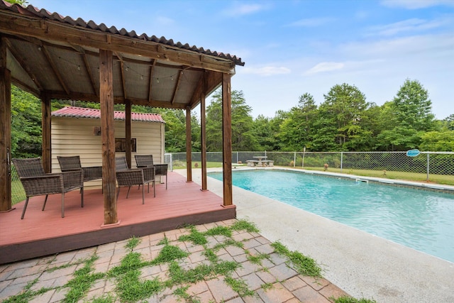 142 Holli Bird Ln, Ringgold, GA 30736 - view of pool featuring a wooden deck