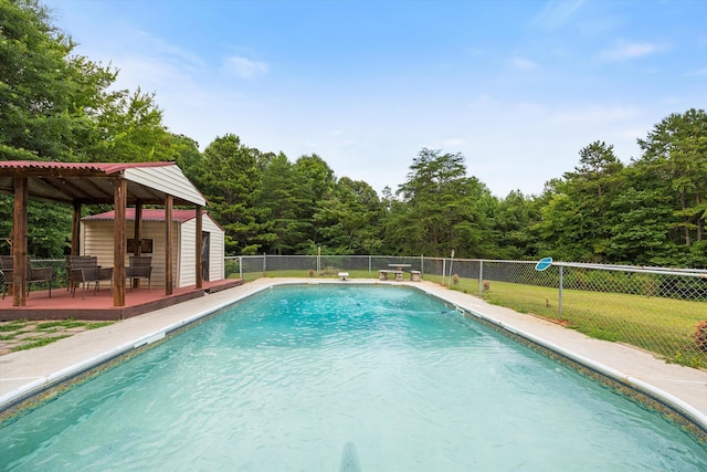 142 Holli Bird Ln, Ringgold, GA 30736 - view of pool featuring an outbuilding