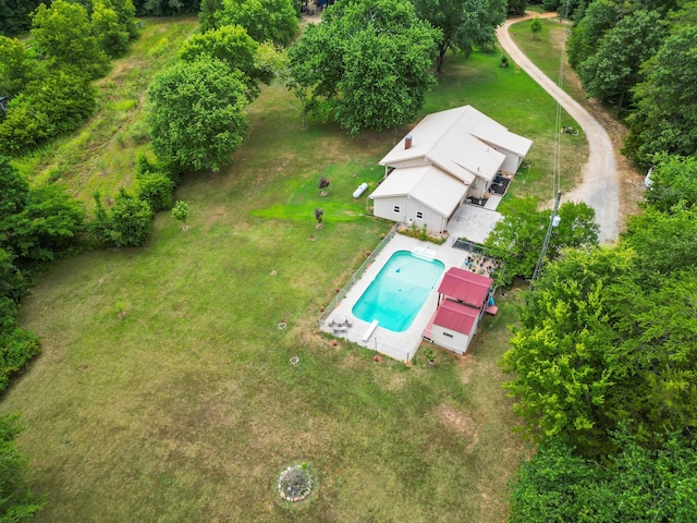 142 Holli Bird Ln, Ringgold, GA 30736 - view from above of property with a pool area