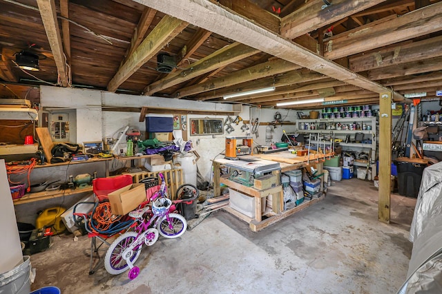 4306 Fredonia Rd, Dunlap, TN 37327 - unfinished basement with a workshop area