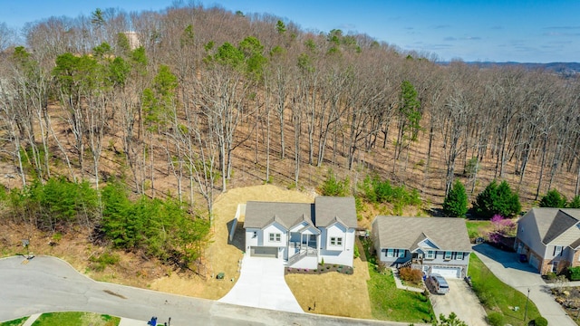 1384 Unity Dr NE, Cleveland, TN 37312 - view from above of property featuring a heavily wooded area