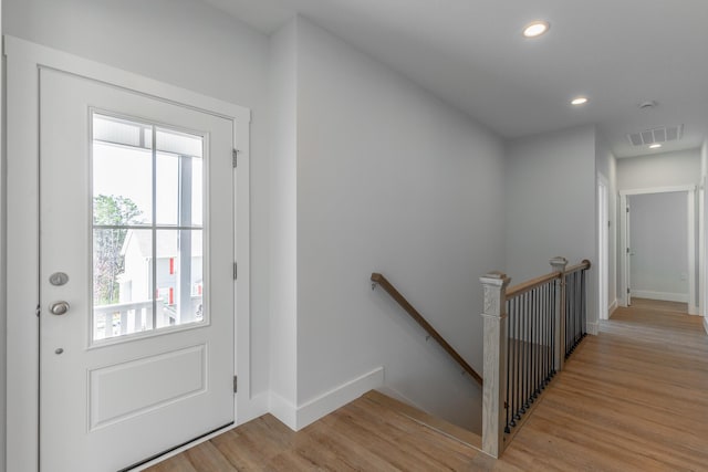 1384 Unity Dr NE, Cleveland, TN 37312 - entrance foyer with recessed lighting, light wood finished floors, and baseboards