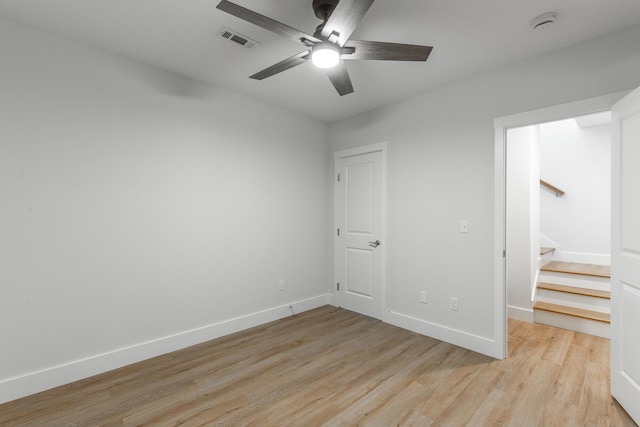 1384 Unity Dr NE, Cleveland, TN 37312 - unfurnished bedroom featuring light wood-style floors, baseboards, and ceiling fan