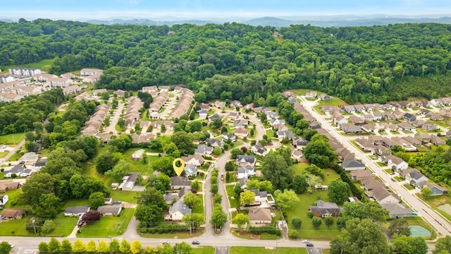 6063 Heritage Ridge Dr, Hixson, TN 37343 - aerial view of residential area featuring a forest