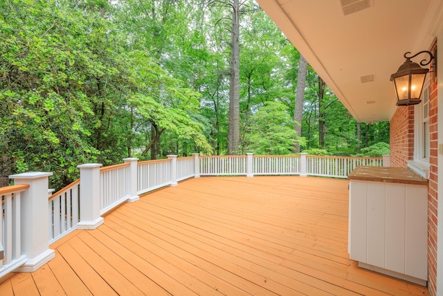 302 Brookwood Ln, Lafayette, GA 30728 - wooden terrace featuring view of scattered trees