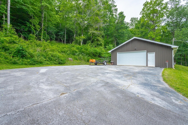 5873 Old Dayton Pike, Chattanooga, TN 37415 - detached garage with a view of trees