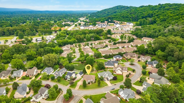 6245 Heritage Ridge Dr, Hixson, TN 37343 - aerial view of residential area featuring a forest