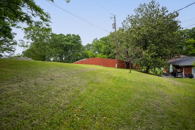 7750 Vista Hills Dr, Chattanooga, TN 37416 - view of green lawn featuring an outbuilding