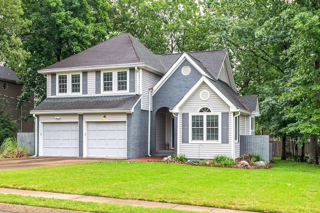 2418 Charleston Sq, Chattanooga, TN 37421 - view of front facade featuring driveway, a garage, and a shingled roof