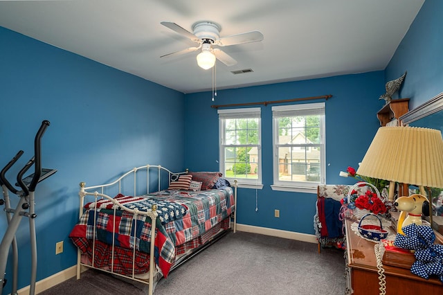 2418 Charleston Sq, Chattanooga, TN 37421 - carpeted bedroom featuring baseboards and ceiling fan