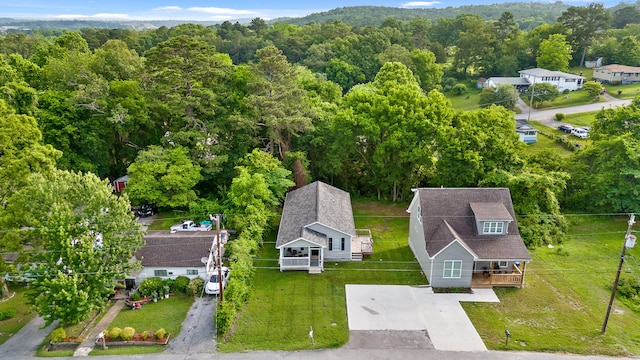6213 Walden Ave, Chattanooga, TN 37421 - aerial view of property and surrounding area with a heavily wooded area