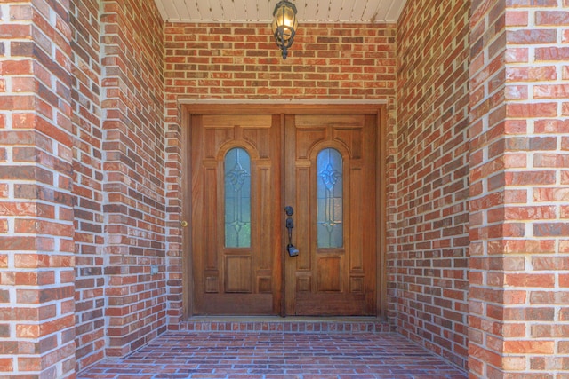 7902 Ooltewah Georgetown Rd, Ooltewah, TN 37363 - doorway to property featuring brick siding