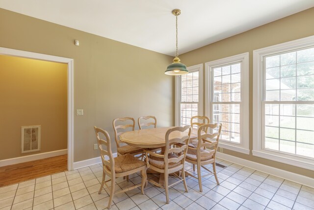7902 Ooltewah Georgetown Rd, Ooltewah, TN 37363 - dining space with baseboards and light tile patterned flooring