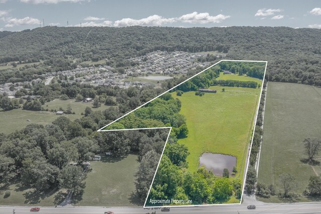 7902 Ooltewah Georgetown Rd, Ooltewah, TN 37363 - aerial overview of property's location featuring property boundaries highlighted