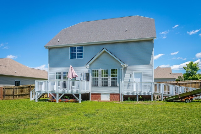 7531 Nightfall Cir, Ooltewah, TN 37363 - back of house featuring a wooden deck