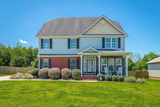 7531 Nightfall Cir, Ooltewah, TN 37363 - view of front facade with covered porch