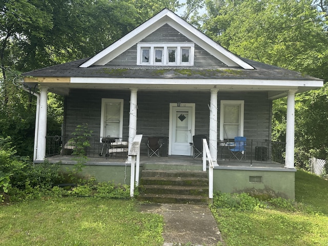 bungalow with covered porch