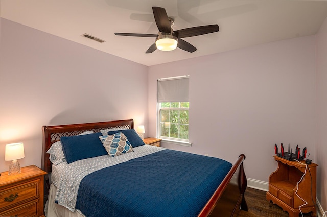 6721 Brianna Way, Chattanooga, TN 37421 - bedroom featuring wood finished floors, baseboards, and a ceiling fan