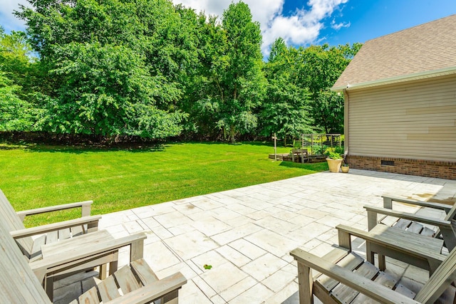 9923 Sims Harris Rd, Ooltewah, TN 37363 - view of patio featuring view of scattered trees