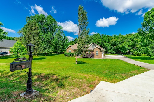 9923 Sims Harris Rd, Ooltewah, TN 37363 - view of front of home featuring a front lawn