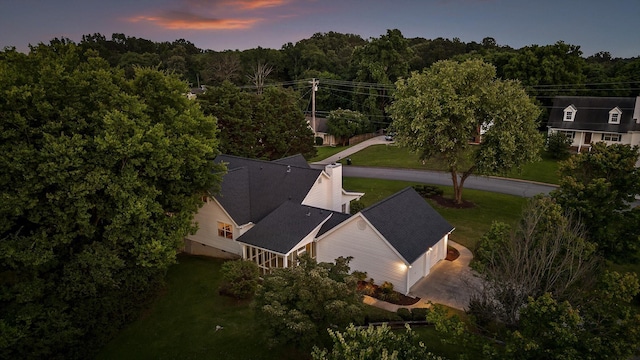 20 Debbie Ln, Ringgold, GA 30736 - aerial view at dusk