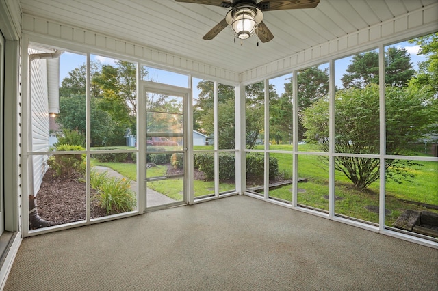 20 Debbie Ln, Ringgold, GA 30736 - unfurnished sunroom featuring ceiling fan