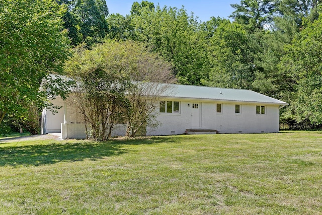 1795 Dowdy Rd, Cleveland, TN 37323 - ranch-style house with a front yard and crawl space