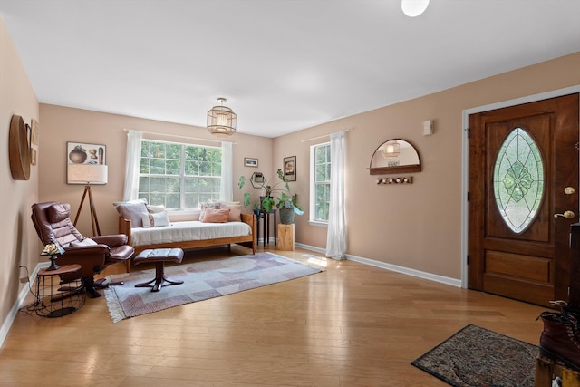 5726 Browntown Rd, Chattanooga, TN 37415 - entryway with baseboards and hardwood / wood-style flooring