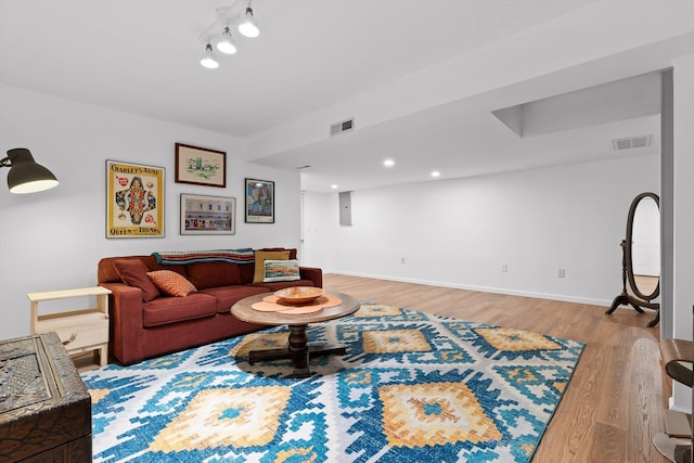 5726 Browntown Rd, Chattanooga, TN 37415 - living area with wood finished floors, baseboards, recessed lighting, and electric panel
