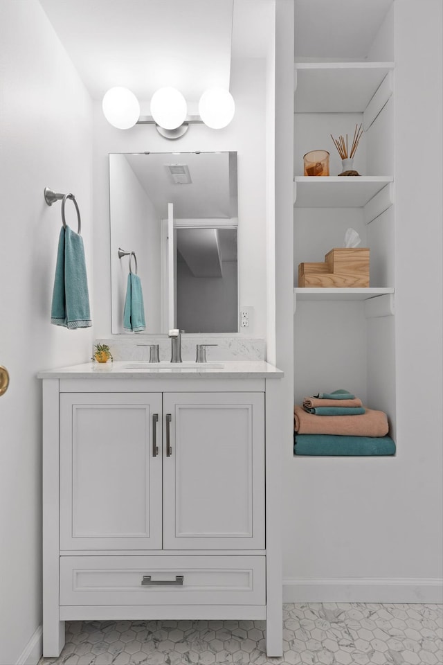 5726 Browntown Rd, Chattanooga, TN 37415 - bathroom with vanity and baseboards