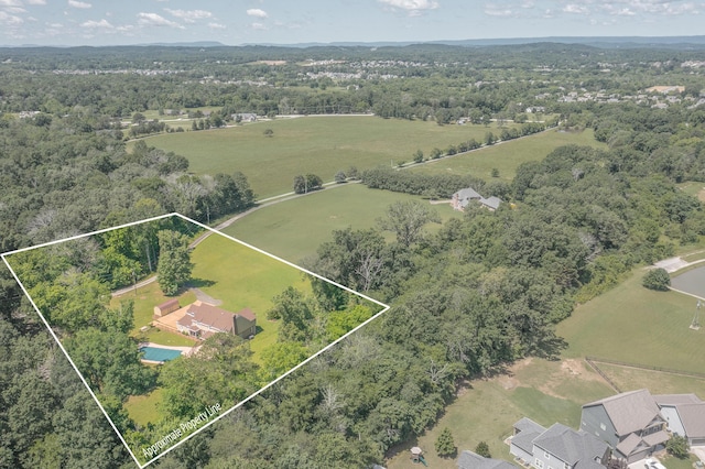 7900 Ooltewah Georgetown Rd, Ooltewah, TN 37363 - aerial view of property's location with property parcel outlined