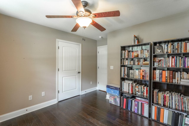 169 Southern Dr, Ringgold, GA 30736 - interior space featuring baseboards, a ceiling fan, and wood finished floors