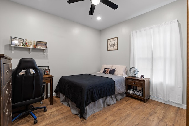 229 Blue Bird Way, Dunlap, TN 37327 - bedroom with wood finished floors and ceiling fan