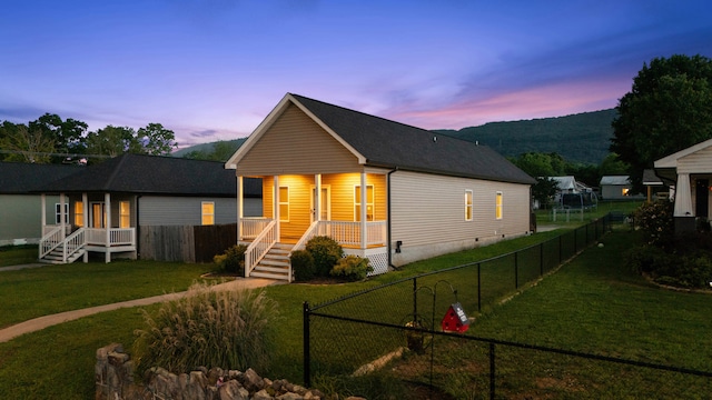603 Browns Ferry Rd, Chattanooga, TN 37419 - view of front of property with crawl space and a mountain view