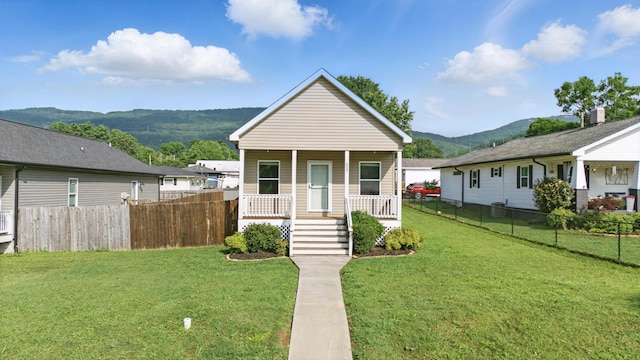 603 Browns Ferry Rd, Chattanooga, TN 37419 - view of front facade featuring a mountain view, a porch, and stairs