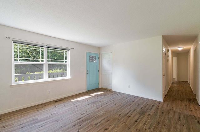 7115 Elmbrook Ln, Harrison, TN 37341 - spare room featuring wood finished floors and a textured ceiling