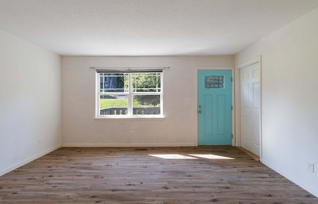 7115 Elmbrook Ln, Harrison, TN 37341 - foyer entrance featuring wood finished floors and a textured ceiling