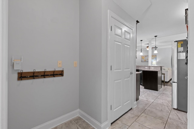 2904 Reflection Ln, Ooltewah, TN 37363 - corridor with baseboards and light tile patterned floors